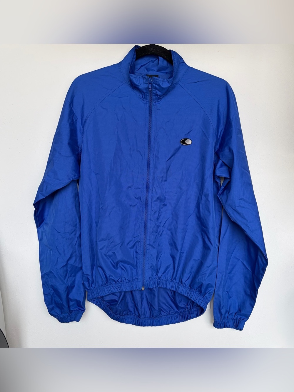 Canari Cycling Jacket Mens Medium Blue Full Zip Windbreaker Pockets